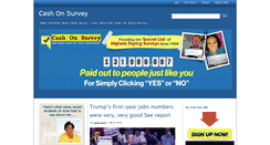 Desktop Screenshot of cashonsurvey.com